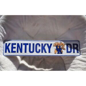 UK Kentucky Wildcats Drive Sign 5" High x 24" Long Metal Street Sign